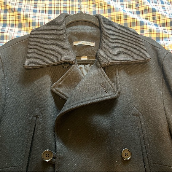 John Varvatos Made in Italy Wool Peacoat - Picture 6 of 8